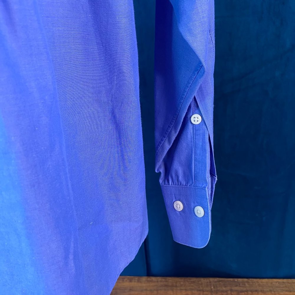 Brooks Brothers Cotton Dress Shirt Solid Blue - Picture 7 of 7